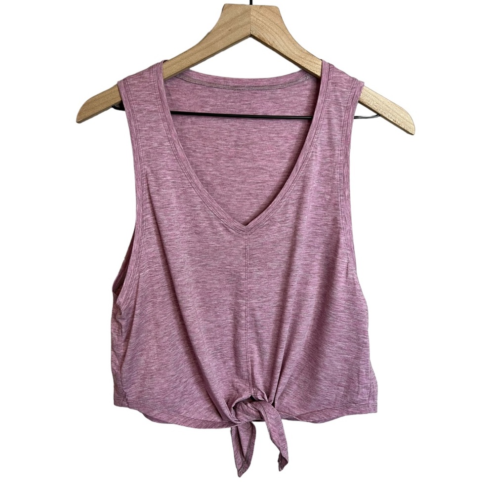 Lululemon Knot Gonna Fly Tank Heathered Figue
